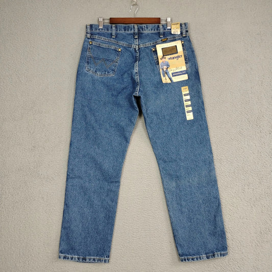 Wrangler Jeans Mens Blue George Strait Cowboy Cut Original Fit Denim