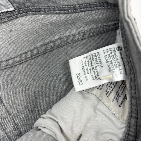 AG Adriano Goldschmied "Tellis" Modern Slim Gray 5 Pocket Jeans