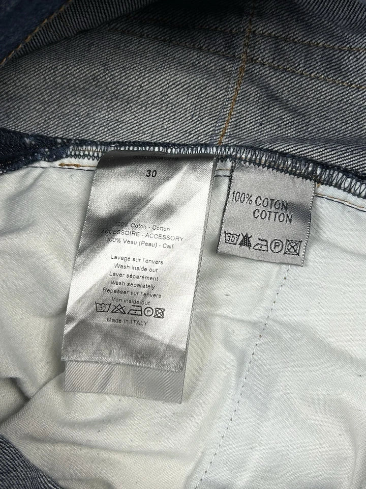 Christian Dior Men’s Jeans Dark Blue Navy Slim Luxury Denim Style