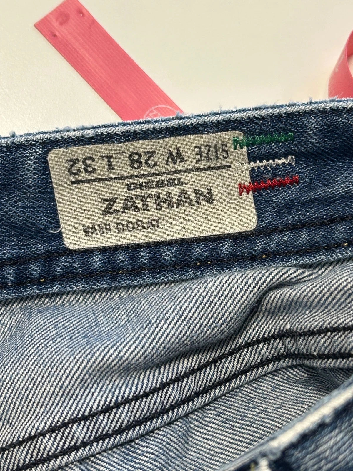 Diesel Zathan wash authentic distressed bootcut jeans