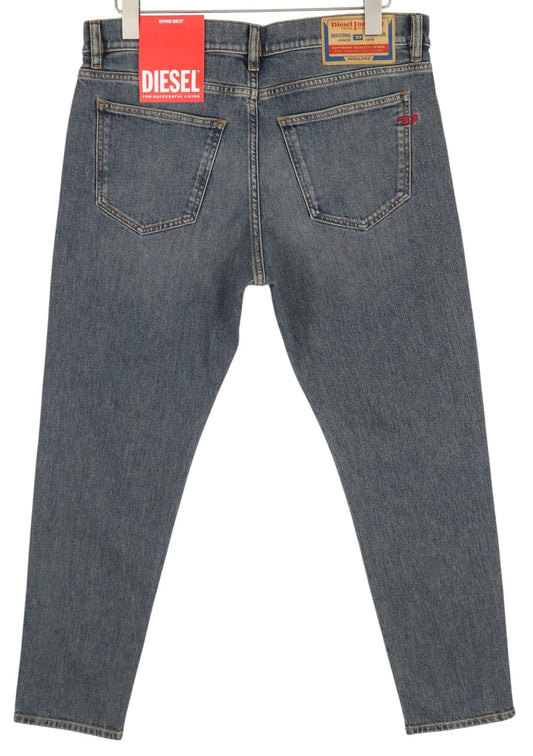 DIESEL D-Strukt Men's Jeans Slim Fit Blue Washed Zip