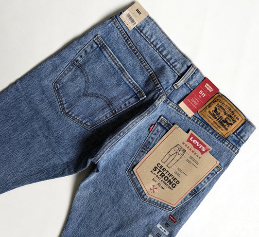 LEVI'S 511 SLIM WORKWEAR STONEWASH JEANS Men's, Authentic BRAND NEW