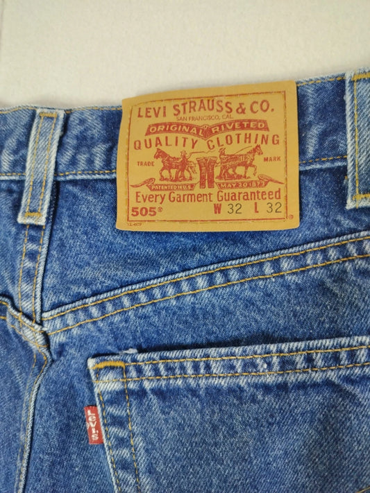 Levi's 505 Regular Fit Jeans Blue Wash Men's Straight Leg