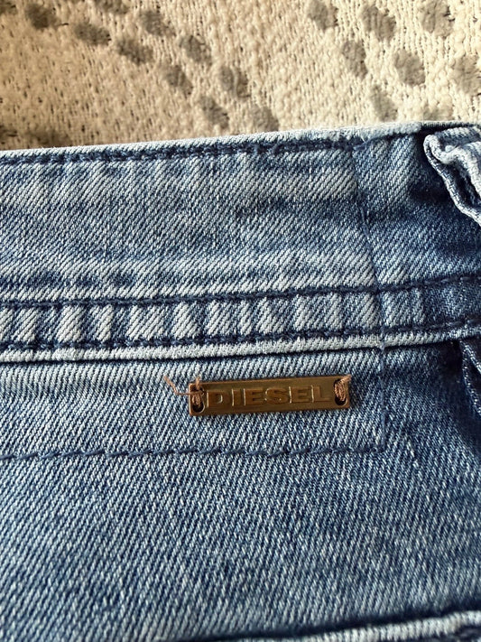 Diesel Thommer Jeans Mens Slim Skinny Stretch Denim Distressed Zip Fly