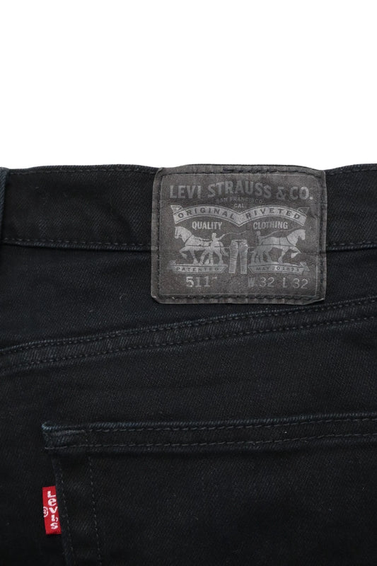 LEVI's 511 Jeans Men's Black Zip Fly Slim Fit Denim Casual