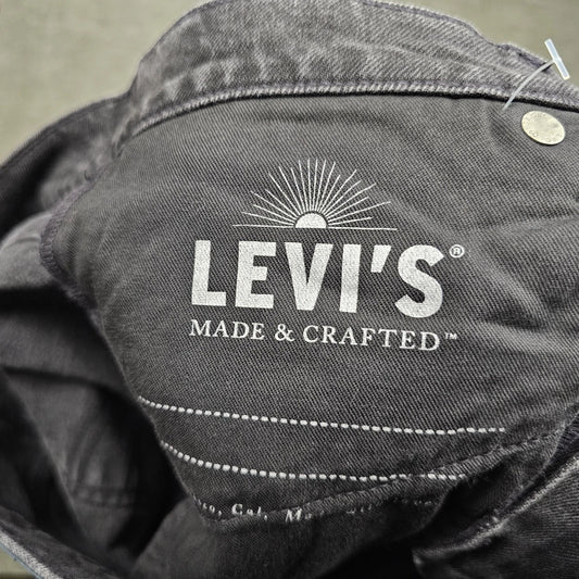 Levis 511 Jeans Mens Black Slim Fit Made & Crafted Paint Splatter Denim