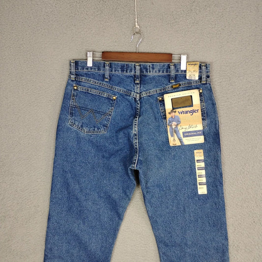 Wrangler Jeans Mens Blue George Strait Cowboy Cut Original Fit Denim
