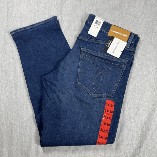 NWT Calvin Klein Jeans Mens Medium Wash Straight Leg Denim
