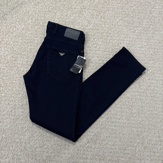 Armani Jeans J06 Slim Straight Fit Mens Blue Denim Zip Fly BNWT