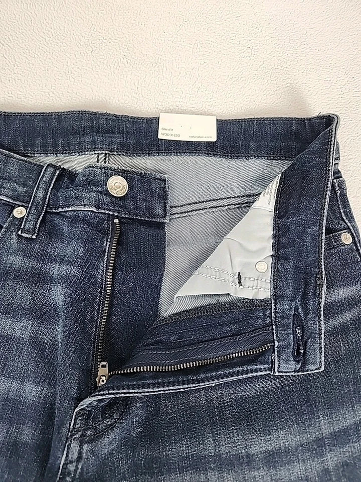 Calvin Klein Secaucus HS Slim Straight Leg Denim Jeans